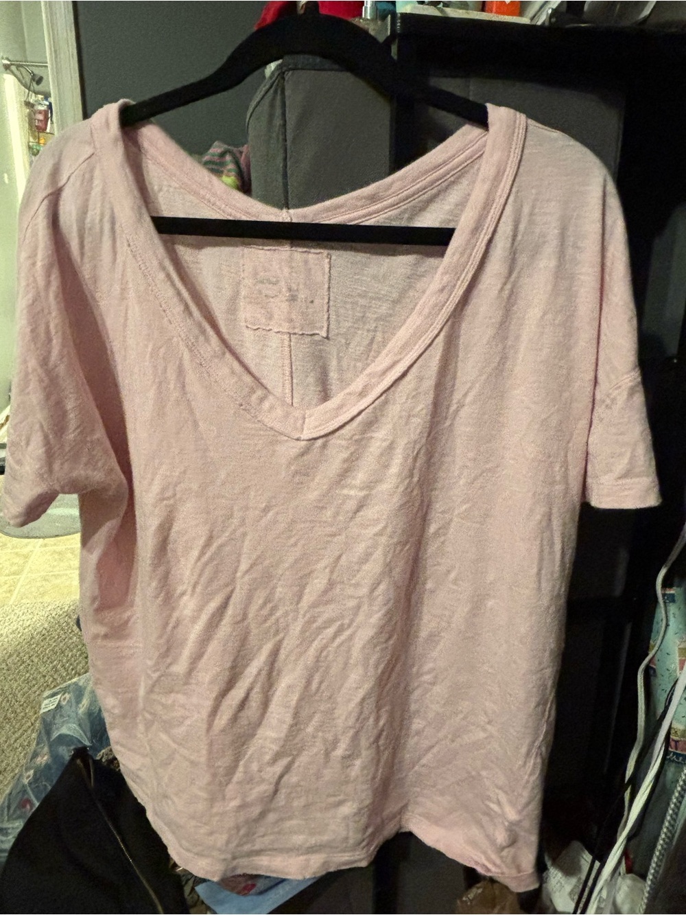 Aerie Light Pink V-Neck Women's Top XS
